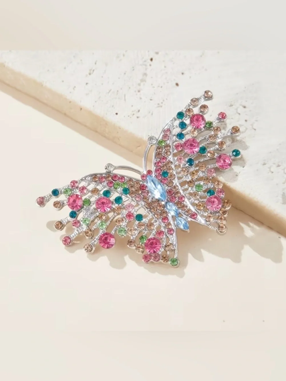 New Colorful Butterfly Brooch Inlaid Synthetic Zirconia Pin Women’s Jewelry